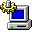 Backend computer gear icon